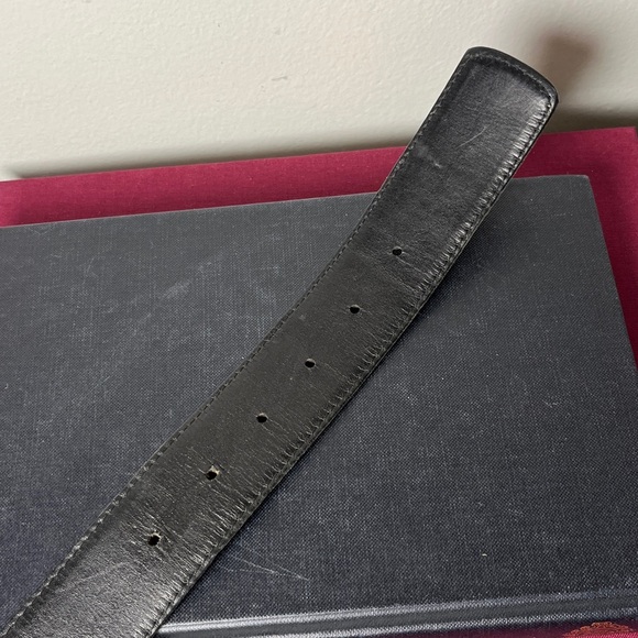 John Weitz Cognac Old English Cashmere Glove Tanned‎ Leather Men's Belt Sz 40 - Picture 8 of 11